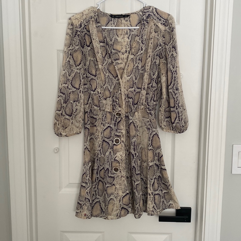 Zara Snakeprint shirt/dress